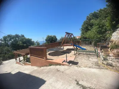 Tlocrt objekta Two houses Villa Diana Jesenice with pool, sauna, playground