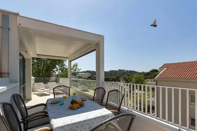 Balkon ili terasa u objektu Penthouse Nikolina-50m to beach! - Makarska Exklusiv
