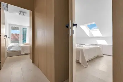 Krevet ili kreveti u jedinici u objektu Penthouse Nikolina-50m to beach! - Makarska Exklusiv