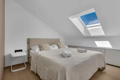Krevet ili kreveti u jedinici u objektu Penthouse Nikolina-50m to beach! - Makarska Exklusiv