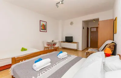 Krevet ili kreveti u jedinici u objektu Apartments Horizont