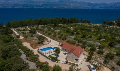 Tlocrt objekta Seaside family friendly house with a swimming pool Supetar, Brac - 23114