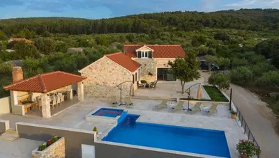 Tlocrt objekta Seaside family friendly house with a swimming pool Supetar, Brac - 23114