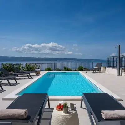 Seaview Villa ELZA with heated pool