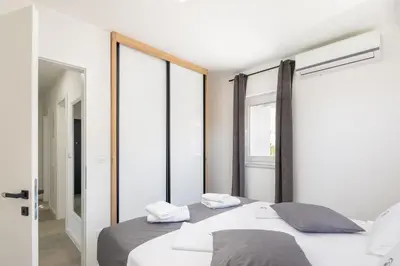 Krevet ili kreveti u jedinici u objektu EA Luxury Apartment with sea view