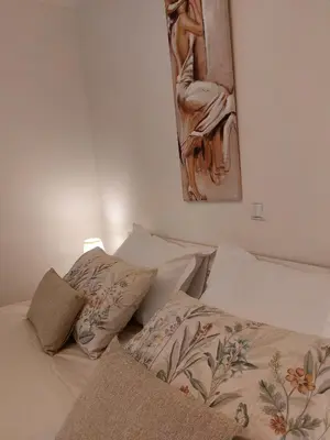 Krevet ili kreveti u jedinici u objektu Relaxing and cozy apartments with pool Sara&Nino