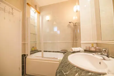 Kupaonica u objektu Adriatic Room Vitus - Free Private Parking