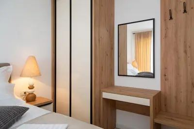 Krevet ili kreveti u jedinici u objektu Elvin Apartment with sea view