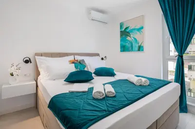 Krevet ili kreveti u jedinici u objektu Luxury apartment Edvina with private parking