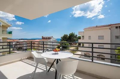 Balkon ili terasa u objektu Luxury apartment Edvina with private parking