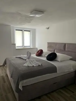 Krevet ili kreveti u jedinici u objektu Apartmani Brač