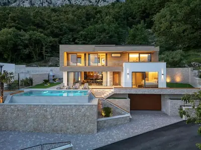 Bazen u objektu Villa Marta - Luxury Villa! - Makarska Exklusiv ili u blizini