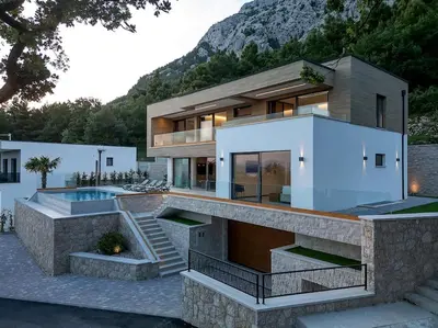 Bazen u objektu Villa Marta - Luxury Villa! - Makarska Exklusiv ili u blizini