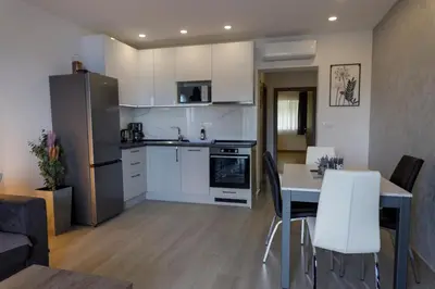 Kuhinja ili čajna kuhinja u objektu Apartman s pogledom na more 