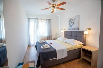 Krevet ili kreveti u jedinici u objektu Apartments by the sea Podstrana, Split - 22748