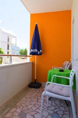 Balkon ili terasa u objektu Yellow house apartments
