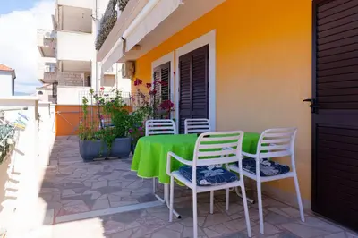 Balkon ili terasa u objektu Yellow house apartments