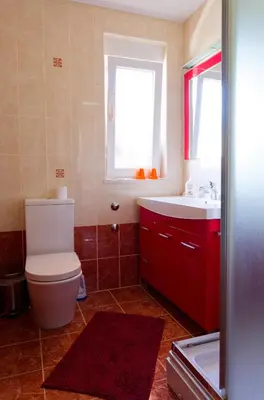 Kupaonica u objektu Yellow house apartments