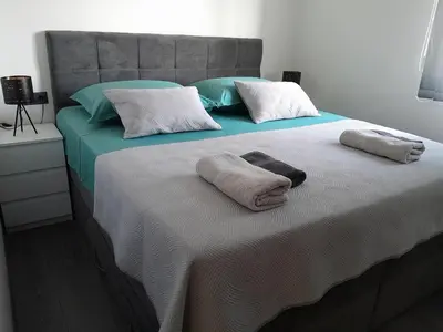 Krevet ili kreveti u jedinici u objektu Apartments with parking space Omis - 23229