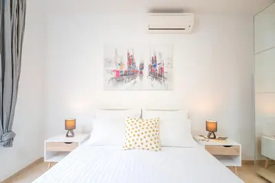 Krevet ili kreveti u jedinici u objektu Apartment Marin - ZF Hvar