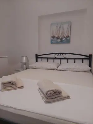 Krevet ili kreveti u jedinici u objektu Apartman Panorama Omiš
