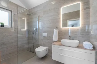 Kupaonica u objektu Seaview Villa Roko