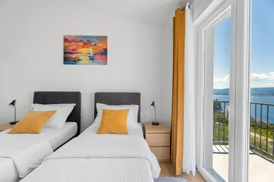Krevet ili kreveti u jedinici u objektu Seaview Villa Roko