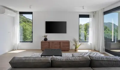 TV i/ili zabavni centar u objektu Hillside Villa Paradise with Heated pool, Gym, Fun zone