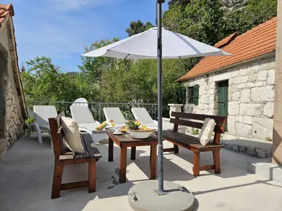 Popločani dio dvorišta ili vanjski dio objekta Holiday Home Sonja by Interhome