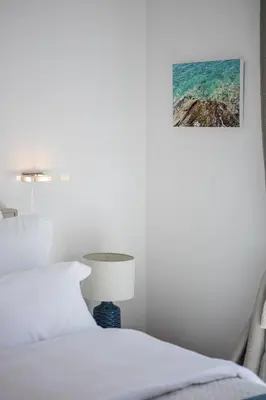 Krevet ili kreveti u jedinici u objektu Stunning seaview retreat with terrace