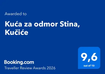Certifikat, nagrada, logo ili neki drugi dokument izložen u objektu Kuća za odmor Stina, Kučiće