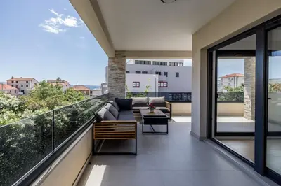 Balkon ili terasa u objektu Sal Mare - luxury and elegant family apartment