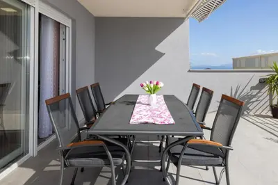 Balkon ili terasa u objektu Apartman Samed