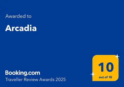 Certifikat, nagrada, logo ili neki drugi dokument izložen u objektu Arcadia