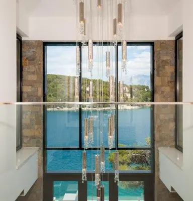 Bazen u objektu Miraculous Brac Villa With Winery and Gym ili u blizini