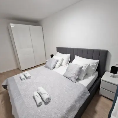 Krevet ili kreveti u jedinici u objektu Apartman Z&M