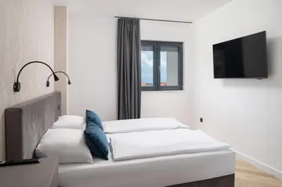 Krevet ili kreveti u jedinici u objektu Luxury Villa David 1 - heated pool 38m2
