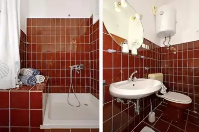 Kupaonica u objektu Bol Bliss Apartments