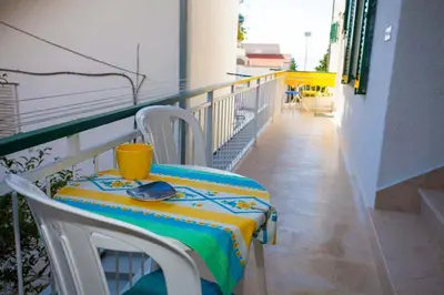 Balkon ili terasa u objektu Apartments Jarak near beach