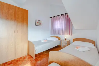 Krevet ili kreveti u jedinici u objektu Apartment with beautiful view and big terrace