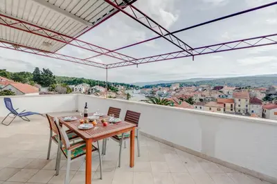 Balkon ili terasa u objektu Apartment with beautiful view and big terrace