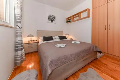 Krevet ili kreveti u jedinici u objektu Dalma Apartment Makarska