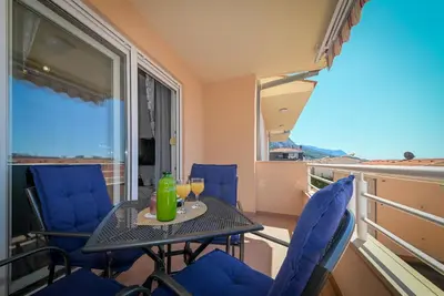 Balkon ili terasa u objektu Dalma Apartment Makarska
