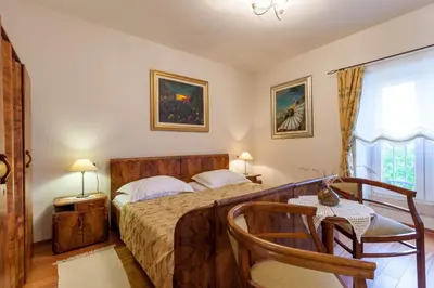 Krevet ili kreveti u jedinici u objektu Villa Mir Vami - Heated Pool, Sea Views & Beach 100m I Brač Island
