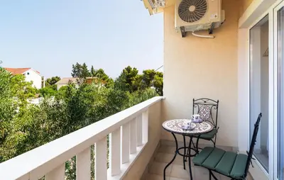 Balkon ili terasa u objektu Amazing Apartment In Sutivan With House Sea View