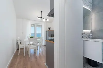 Kuhinja ili čajna kuhinja u objektu Sea view Apartment Karmen