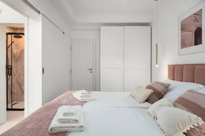Krevet ili kreveti u jedinici u objektu Apartments Villa Excelsio Omiš Riviera