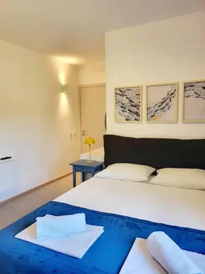 Krevet ili kreveti u jedinici u objektu Nice studio apartment in picturesque village