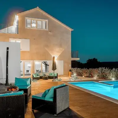 Lovely Home In Praznica With Sauna