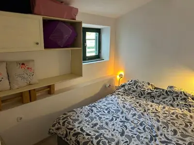 Krevet ili kreveti u jedinici u objektu Studio apartment with a view